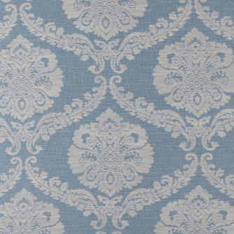 Lucia Sky by Mitchell Designer Fabric #1804 60% Viscose,40% Polyester China </p><p>Repeat: Horizontal: 15 and Vertical: 13.75 60 - Swanky Fabrics -