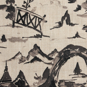 Nokoni Black by Mitchell Designer Fabric #1805 100% Polyester China </p><p>Repeat: Horizontal: 27 and Vertical: 27 54 - Swanky Fabrics -