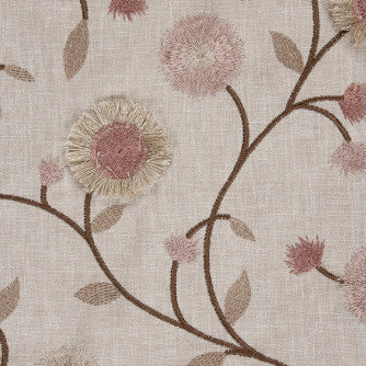 Marcella Potpourri by Mitchell Designer Fabric #1808 52% Cotton,48% Polyester w/100% Polyester Embroidery India </p><p>Repeat: Horizontal: 10.25 and Vertical: 9 53.5 - Swanky Fabrics -