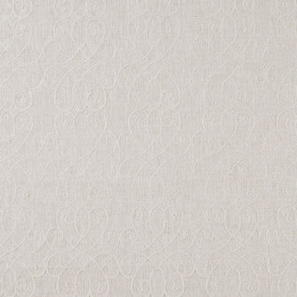 Longing White by Mitchell Designer Fabric #1904 50% Polyester,40% Cotton,10% Linen India </p><p>Repeat: Horizontal: 9 and Vertical: 11.5 53 - Swanky Fabrics -