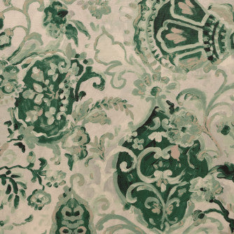 Shanzi Moss by Mitchell Designer Fabric #1906 100% Polyester China </p><p>Repeat: Horizontal: 26.7 and Vertical: 25.1 55 - Swanky Fabrics -