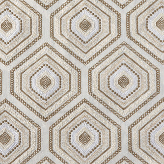 Dynasty Pebble by Mitchell Designer Fabric #2003 64% Polyester,32% Cotton, 4% Linen India </p><p>Repeat: Horizontal: 6.25 and Vertical: 9.125 50.5 - Swanky Fabrics -