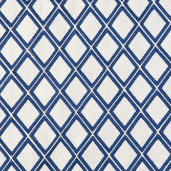 Edgerton Cobalt by Mitchell Designer Fabric #2003 100% Cotton India </p><p>Repeat: Horizontal: 3 and Vertical: 3.5 51.5 - Swanky Fabrics -