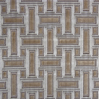 Brentano Bronze by Mitchell Designer Fabric #2007 51% Viscose , 49% Polyester India </p><p>Repeat: Horizontal: 7 and Vertical: 8.25 55 - Swanky Fabrics -