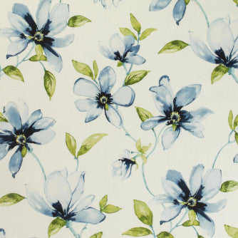 Briarwood Indigo by Mitchell Designer Fabric #2104 100% Cotton Turkey </p><p>Repeat: Horizontal: 13.5 and Vertical: 27 54 - Swanky Fabrics -