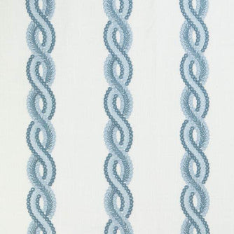 Carlton Cornflower by Mitchell Designer Fabric #2104 73% Cotton, 27% Polyester India </p><p>Repeat: Horizontal: 10.875 and Vertical: 4.62 54.37 - Swanky Fabrics -