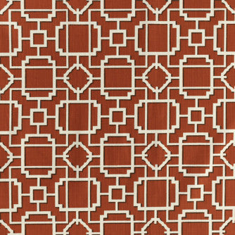Ming Persimmon by Mitchell Designer Fabric #2106 100% Cotton Imported </p><p>Repeat: Horizontal: 6.875 and Vertical: 6.625 55 - Swanky Fabrics -