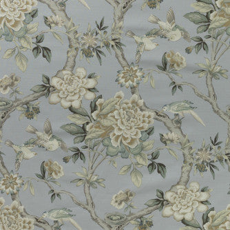 Morningside Platinum by Mitchell Designer Fabric #2106 100% Cotton Imported </p><p>Repeat: Horizontal: 13.5 and Vertical: 25.25 54 - Swanky Fabrics -