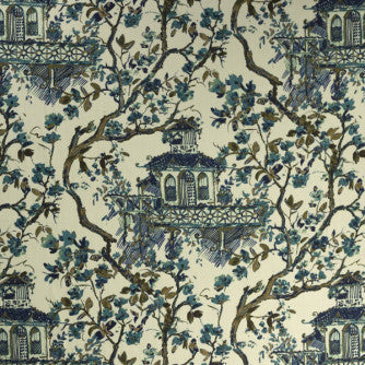 Ginza Crewel by Mitchell Designer Fabric #2106 100% Polyester Imported </p><p>Repeat: Horizontal: 27 and Vertical: 27 54 - Swanky Fabrics -