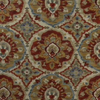 Zarin Harvest by Mitchell Designer Fabric #2106 67% Viscose,33% Linen Imported </p><p>Repeat: Horizontal: 27 and Vertical: 27 54 - Swanky Fabrics -