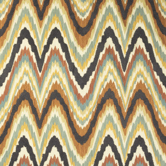 Azuki Ikat Cinnamon by Mitchell Designer Fabric #2203 100% Cotton Imported </p><p>Repeat: Horizontal: 13.5 and Vertical: 18 56 - Swanky Fabrics -