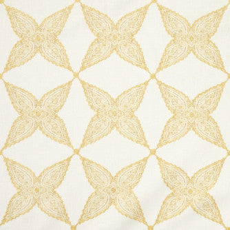 Aster Floral Yellow by Mitchell Designer Fabric #2203 60% Cotton,21% Polyester,15% Rayon,4% Linen Imported </p><p>Repeat: Horizontal: 5.4 and Vertical: 5.4 55 - Swanky Fabrics -