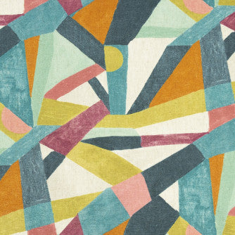 Hypnotic Prism by Mitchell Designer Fabric #2203 36% Polyester,26% Cotton,22% Viscose,16% Linen Imported </p><p>Repeat: Horizontal: 13.5 and Vertical: 18 54 - Swanky Fabrics -