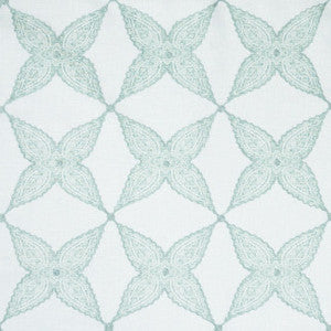 Mitchell Fabric Aster Floral Aqua