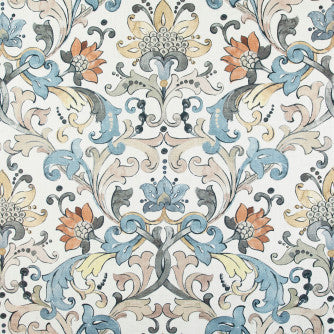 Cotswold Slate by Mitchell Designer Fabric #2209 100% Cotton Imported </p><p>Repeat: Horizontal: 27 and Vertical: 28 54 - Swanky Fabrics -