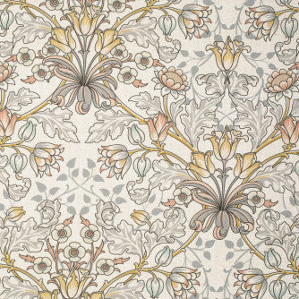 Tulip Time Winter by Mitchell Designer Fabric #2405 85% Polyester, 15% Linen Imported </p><p>Repeat: Horizontal: 16.33 and Vertical: 17.32 51"-54" - Swanky Fabrics -