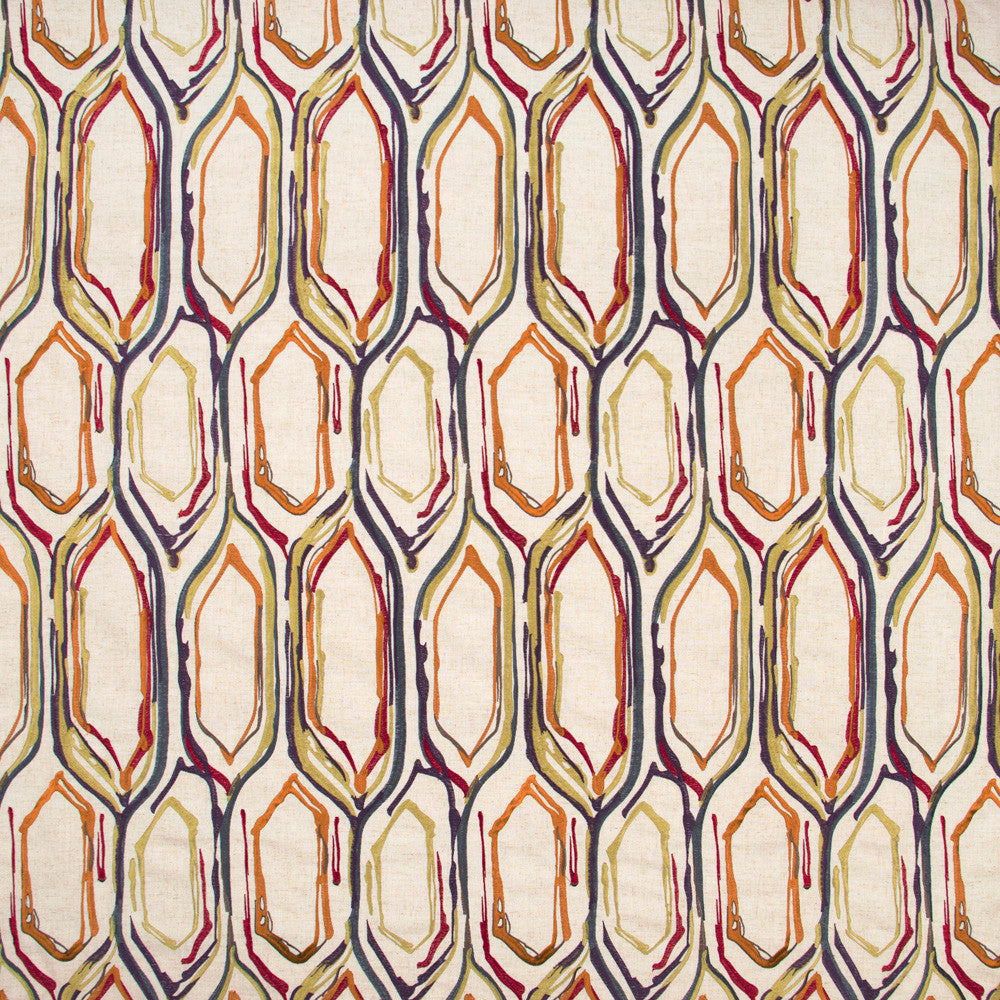Flowing River Carnival by Carole Designer Fabric Haven 85% Polyester, 15% Linen China N/A Horizontal: 10375 and Vertical: 18625 52 - Swanky Fabrics -