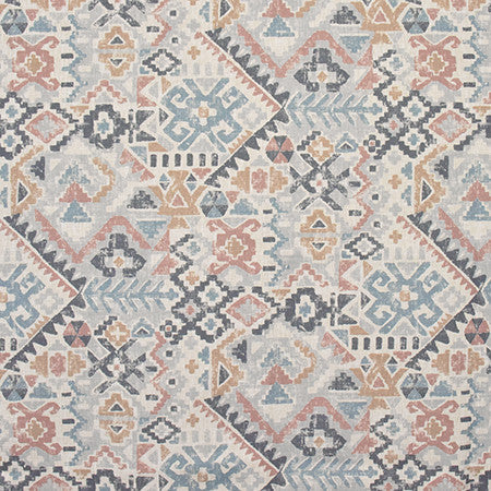 Be Different Dusk by Carole Designer Fabric Artisan 100% Polyester-Knit Backing CHINA 25 1/4" V, 13 1/2" H HD 55" - Swanky Fabrics -
