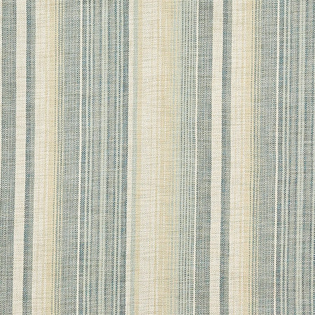 Boardwalk Stripe Sea Breeze by Carole Designer Fabric Dewdrop 100% Polyester India 13 1/2" H 55" - Swanky Fabrics -