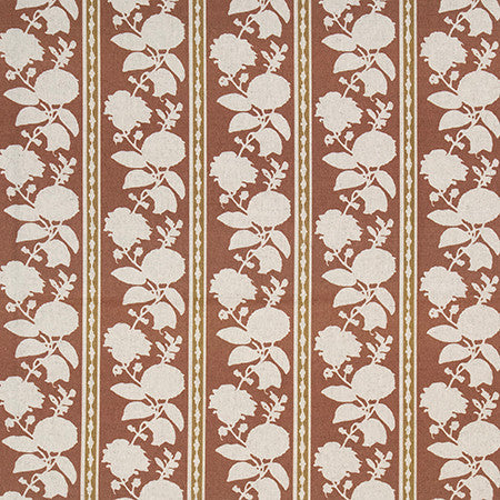 Quiet Brook Sienna by Carole Designer Fabric English Garden 85% Cotton, 15% Linen 45,000 Martindale Circular Rubs 8 5/8" V, 7 5/8" H 54 1/2" - Swanky Fabrics -