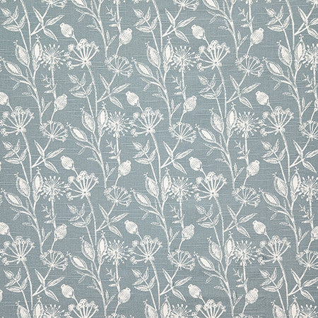 Takes All Kinds Shy Blue by Carole Designer Fabric Dewdrop 100% Cotton Pakistan 13 1/2" V, 13 1/4" H 54" - Swanky Fabrics -