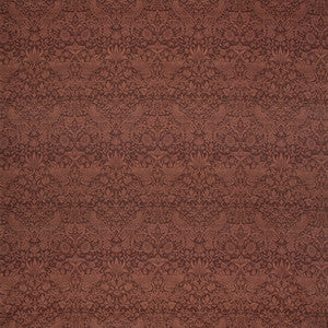 Carole Fabric Birdscape Merlot Red
