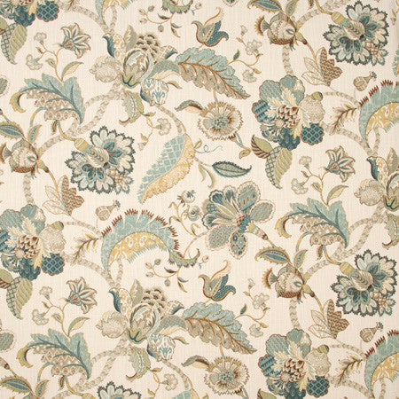 Open Meadow French Blue by Carole Designer Fabric Blue Forest 100% Cotton-SSR Printed In USA Passes 15,000 Double Rubs Wyzenbeek 27" V, 27" H HD 54" - Swanky Fabrics -