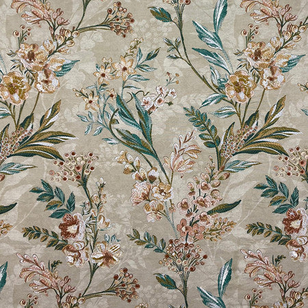 <p>Embrace Nature Springtime by Carole Designer Fabric</p><p><strong>Required Minimum Quantity Purchase: 2 yards</strong></p><p>Book: Moodscapes</p><p>Content: Base: 100% Cotton Embr: 90% Cotton, 10% Acrylic</p><p>Origin: </p><p>Performance: N/A</p><p>Repeat: 33" V, 27" H</p><p>Width: 54*"</p>