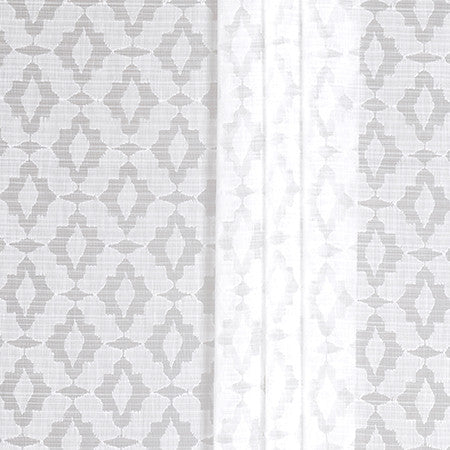 Perfect Day White by Carole Designer Fabric Sheer Impressions 51% Recycled Polyester, 49% Polyester N/A 15 3/4" V, 3 1/8" H 130" - Swanky Fabrics -