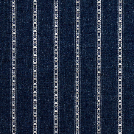 Long Haul Lapis by Carole Designer Fabric Go West 89% Polyester, 7% Cotton, 4% Linen 51,000 Wyzenbeek Double Rubs 3/8" V, 2 5/8" H 56" - Swanky Fabrics -
