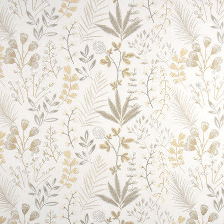 Field Of Sprigs Marble by Carole Designer Fabric From The Heart 58% Cotton, 42% Polyester India 12 3/4" V, 26" H 51.75" - Swanky Fabrics -