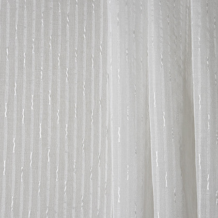 Inches Away White by Carole Designer Fabric Sheer Philosophy 100% Polyester Turkey N/A 4" V, 3" H 118" - Swanky Fabrics -