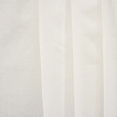 Aspire Ecru by Carole Designer Fabric Sheer Basics III 100% Polyester Turkey N/A None 118" - Swanky Fabrics -