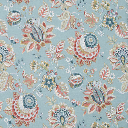 Any Tradition Seamist by Carole Designer Fabric Spearmint 100% Cotton Spain Passes 30,000 Double Rubs Wyzenbeek Horizontal: 27" and Vertical: 27" V 54" - Swanky Fabrics -