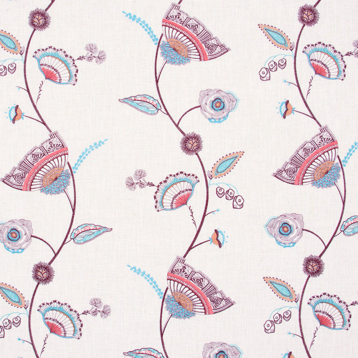 Hidden Gems Teal by Carole Designer Fabric Azalea 60% Polyester, 30% Viscose, 10% Cotton China N/A Horizontal: 13 and Vertical: 11.75 52 - Swanky Fabrics -