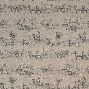 Carole Fabric Horse Around Sepia