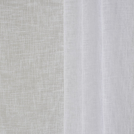 Afternoon Sunlight White by Carole Designer Fabric Sheer Philosophy 100% Polyester Turkey N/A None 118" - Swanky Fabrics -