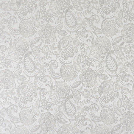 Achievement Sterling by Carole Designer Fabric Radiance 99% Polyester, 1% Lycra India 15,000 Wyzenbeek Double Rubs 15 1/4" V, 14" H 56" - Swanky Fabrics -