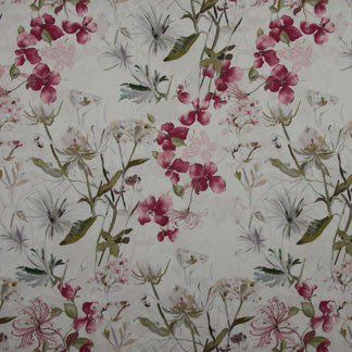 Hold Dear Grey Rose by Carole Designer Fabric Bright Side 100% Cotton India Passes 3,000 Double Rubs Wyzenbeek </p><p>Repeat: 18" V, 26" H 52" - Swanky Fabrics -