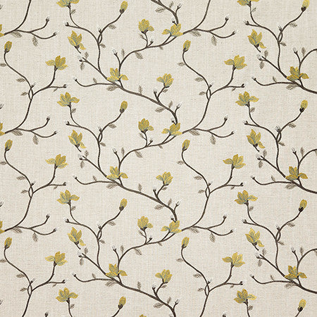Season Opener Fresco by Carole Designer Fabric Evergreen 52% Polyester, 21% Viscose, 18% Cotton, 9% Linen India 9 1/2" V, 16 3/4" H 51" - Swanky Fabrics -