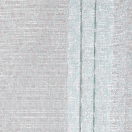 Perfect Day Tropic by Carole Designer Fabric Sheer Impressions 51% Recycled Polyester, 49% Polyester N/A 15 3/4" V, 3 1/8" H 130" - Swanky Fabrics -