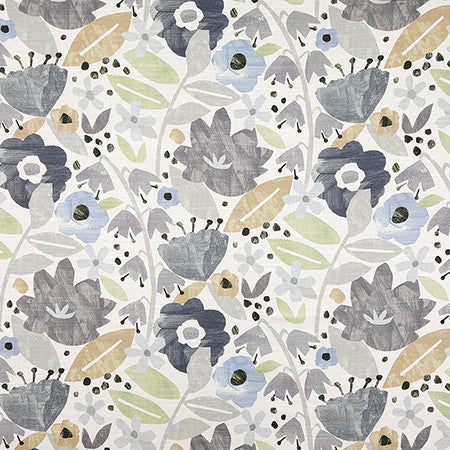First Friend Stratosphere by Carole Designer Fabric First Impressions 75% Cotton, 25% Linen-Stain Repellent Pakistan 26 1/2" V, 13 1/2" H HD 54.5" - Swanky Fabrics -
