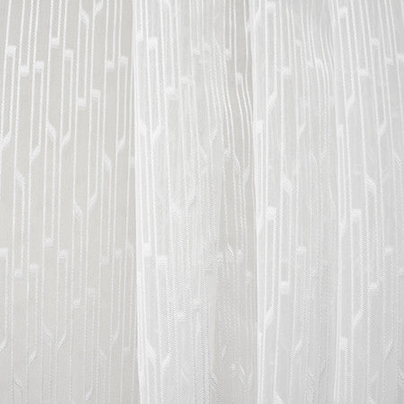 On The Hunt White by Carole Designer Fabric Sheer Luxury 100% Polyester TURKEY 10" V, 8 1/2" H 118" - Swanky Fabrics -