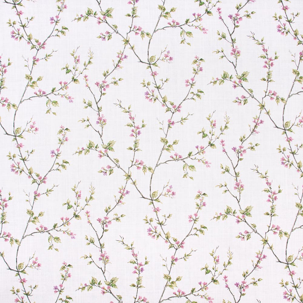 Budding Vine Lilac by Carole Designer Fabric Vibrance 90% Cotton, 10% Linen Pakistan Passes 15,000 Double Rubs Wyzenbeek Horizontal: 18 and Vertical: 18 58 - Swanky Fabrics -