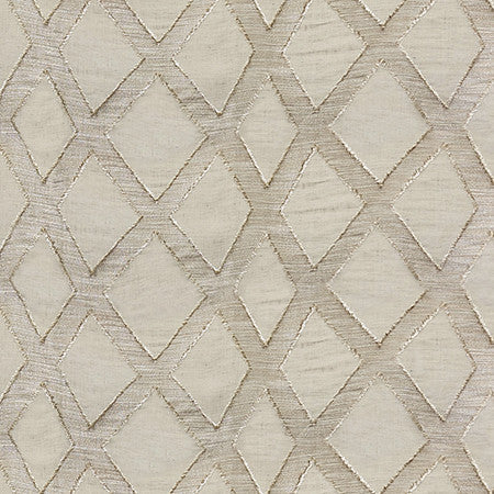 Diamond Way Taupe by Carole Designer Fabric Perfect Balance 73% Linen, 13% Viscose, 13% Polyester, 1% Polyamide Turkey 7 5/8" V, 9 1/2" H 57" - Swanky Fabrics -