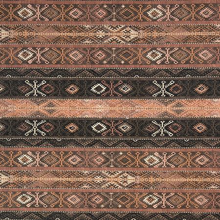 Richly Layered Rose Dust by Carole Designer Fabric Go West 100% Polyester 40,000 Wyzenbeek Double Rubs 20" V, 17 5/8" H 54" - Swanky Fabrics -