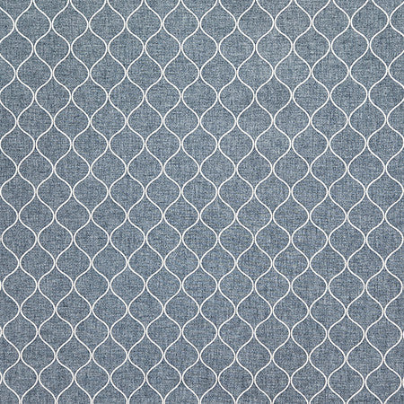 Cup Of Tea Denim by Carole Designer Fabric In The Details 78% Polyester, 14% Cotton, 8% Linen India N/A 3" V, 2 1/4" H 54" - Swanky Fabrics -