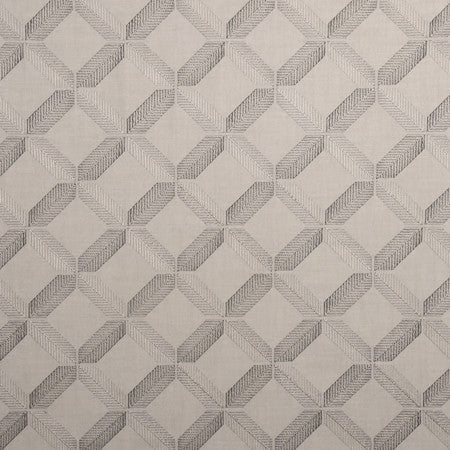 On Many Levels Chrome by Carole Designer Fabric From The Heart 73% Cotton, 27% Polyester India 30,000 Wyzenbeek Double Rubs </p><p>Repeat: 6 3/8" V, 6 3/4" H 54" - Swanky Fabrics -