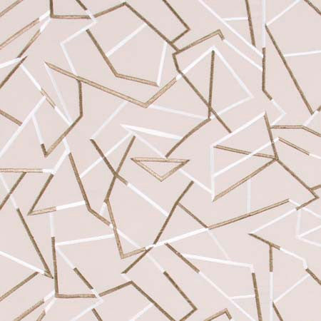 Shattered Glass Bronze by Carole Designer Fabric Modern Edge 100% Polyester India N/A Horizontal: 25 3/8" and Vertical: 15 3/8" V 50.75" - Swanky Fabrics -