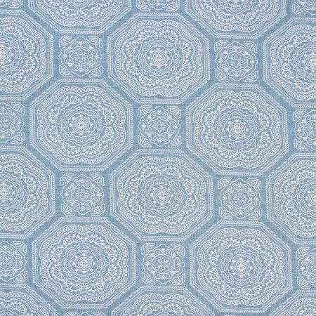 Lasting Friendship Sky by Carole Designer Fabric DESERT WANDERER 50% Polyester, 50% Cotton India N/A Horizontal: 17 1/8" and Vertical: 15 1/2" V 52" - Swanky Fabrics -